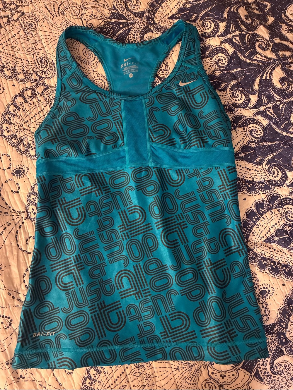 Nike Teal Racerback Dri-FIT Tank - XS